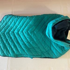 Dog Quilted Warm Parka with Detachable Hood XXL Teal NWT